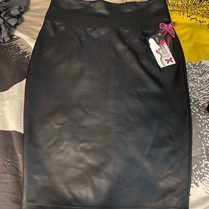 “Pleather” Skirt Pinup Style Pencil Skirt